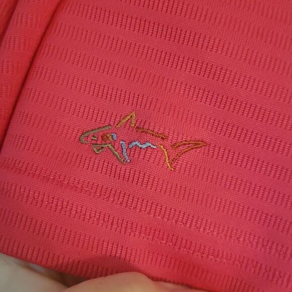 Very Nice Greg Norman Coral Red Polo Golf Shirt Sz XXL - Picture 2 of 6